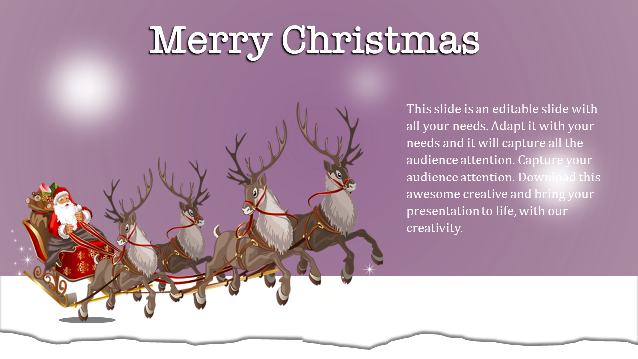 Free - History of Merry Christmas PPT Template Themes Design